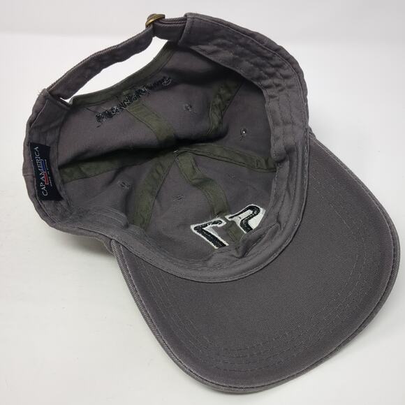 57 Slideback Baseball Cap Gray One Size Adjustatble Embroidered Cap America - Picture 7 of 9